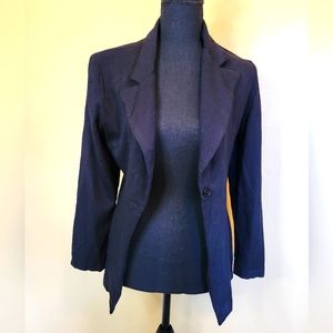 Mainframe Womans Lightweight Black Blazer Jacket Size M